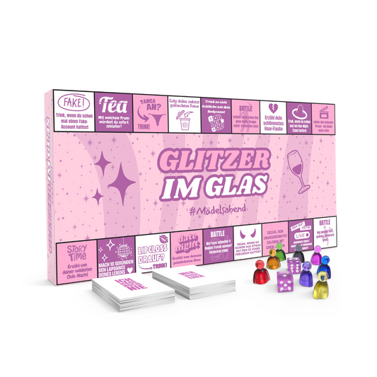 Glitzer im Glas