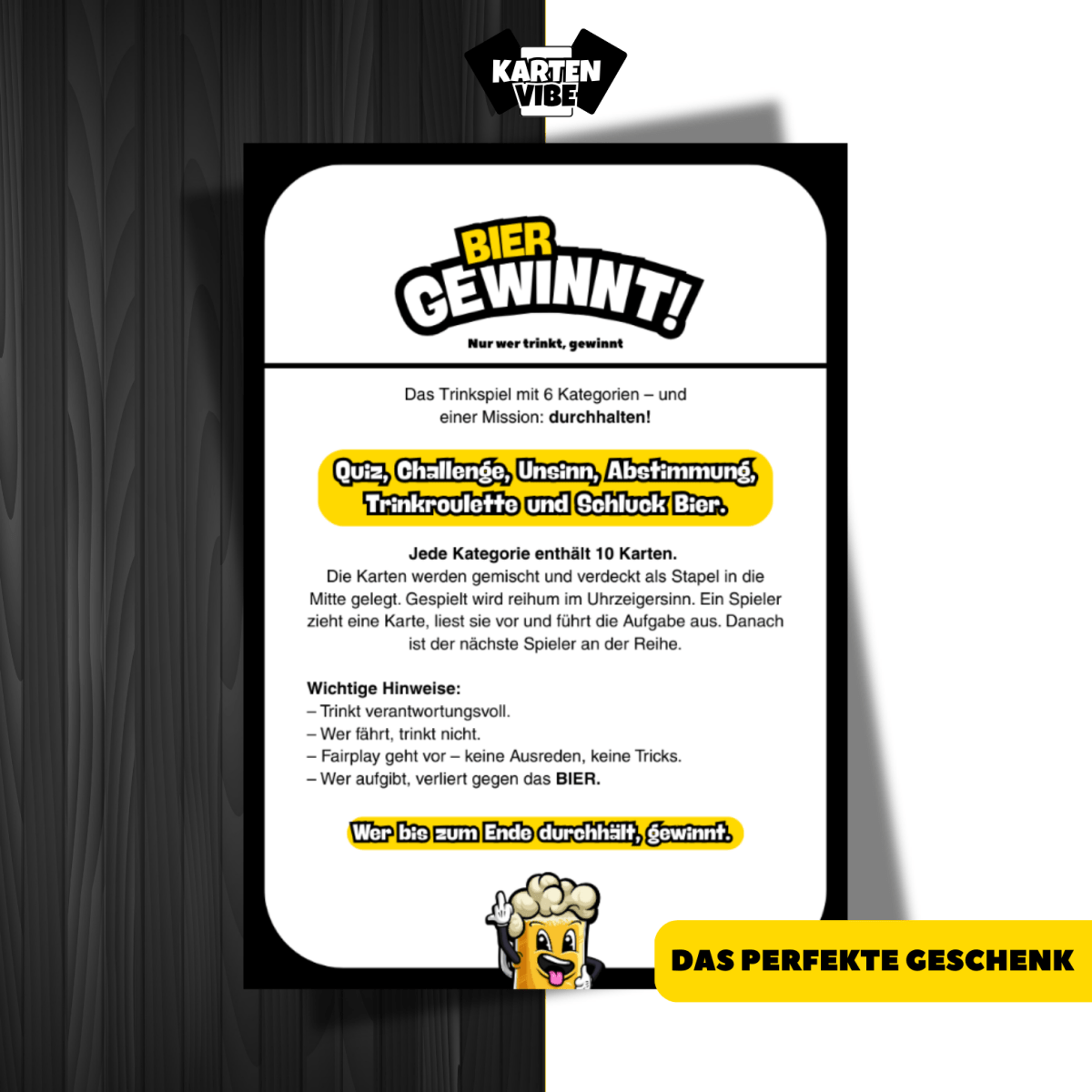 Bier Gewinnt - Kartenvibe