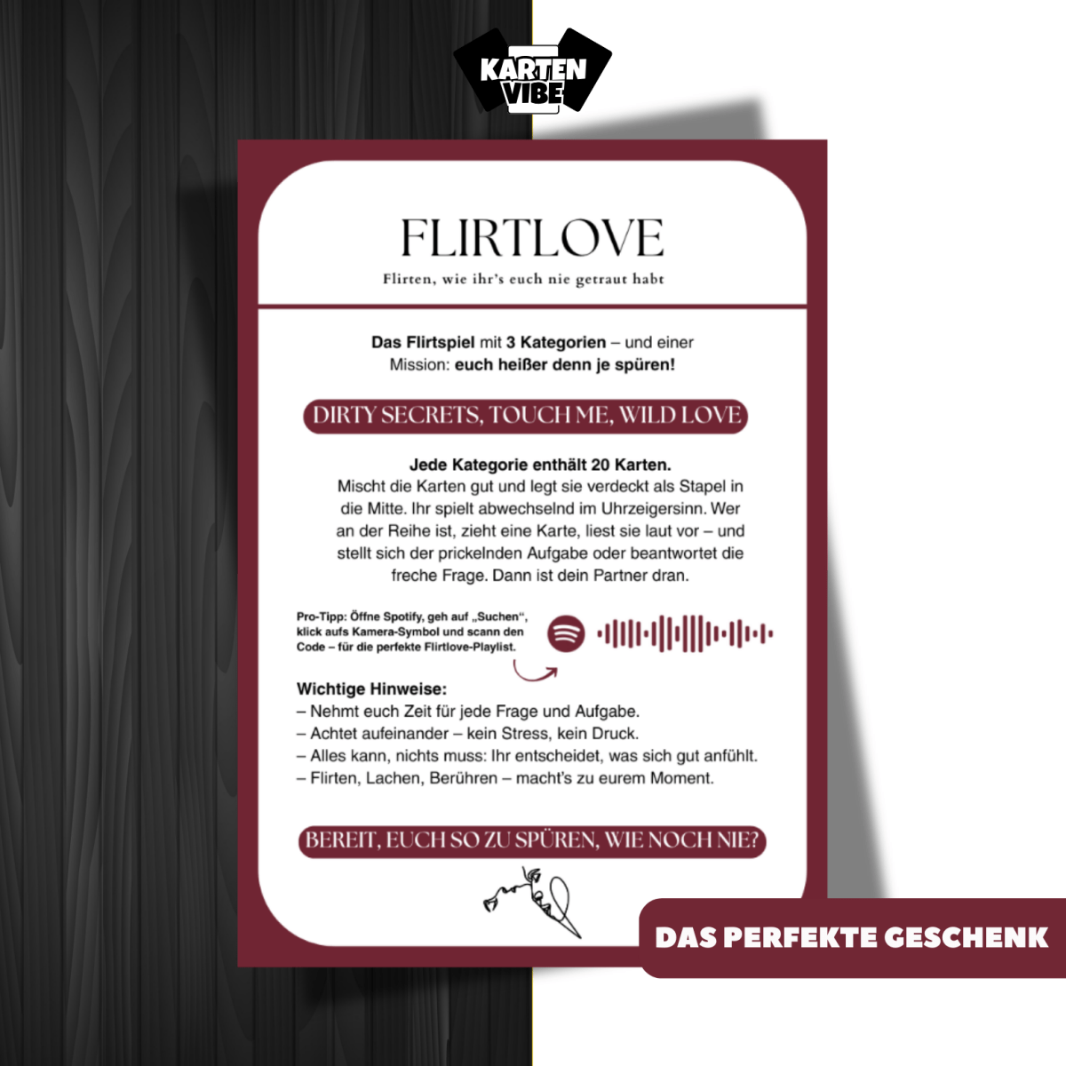 Flirtlove - Kartenvibe