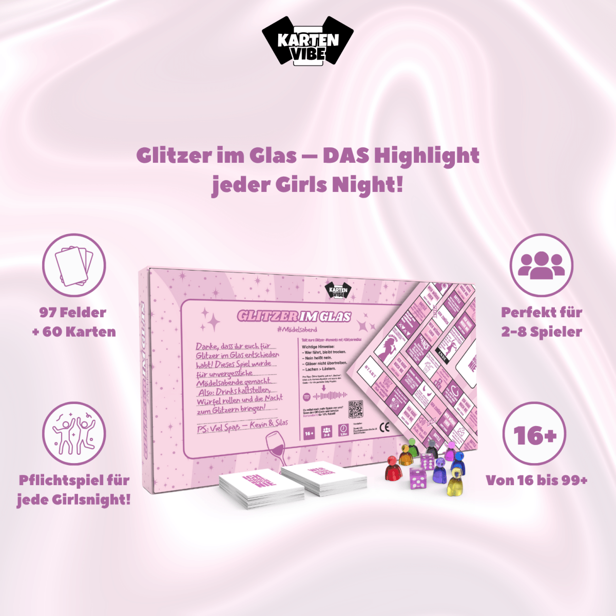 Glitzer im Glas - Kartenvibe