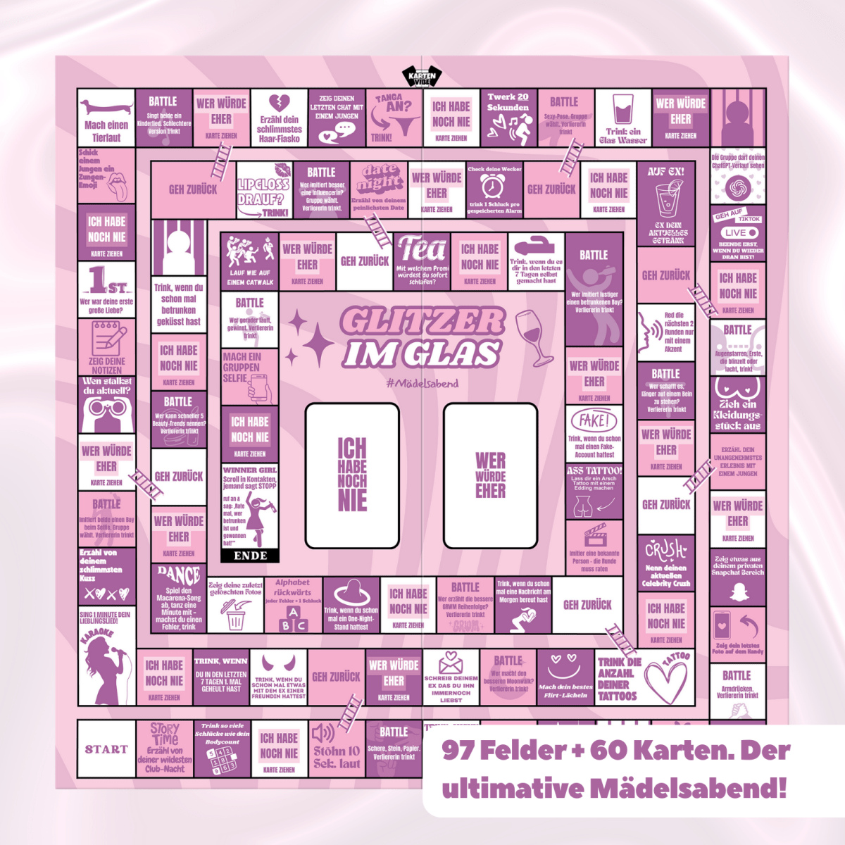 Glitzer im Glas - Kartenvibe