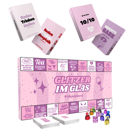 Glitzer im Glas + Girlsnight - Bundle XL - Kartenvibe